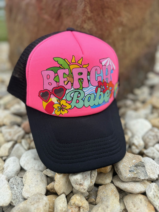 Designer Trucker Pink Beach Babe