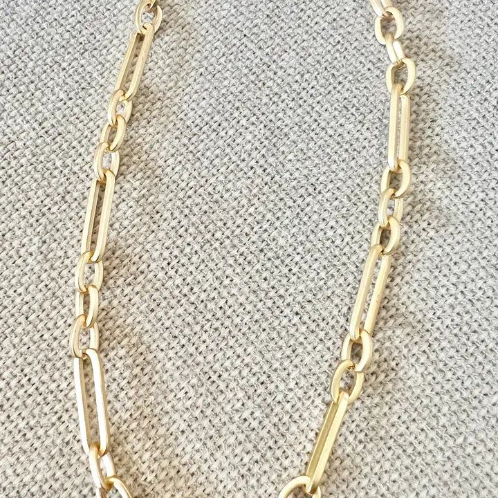 Matte Paperclip Necklace