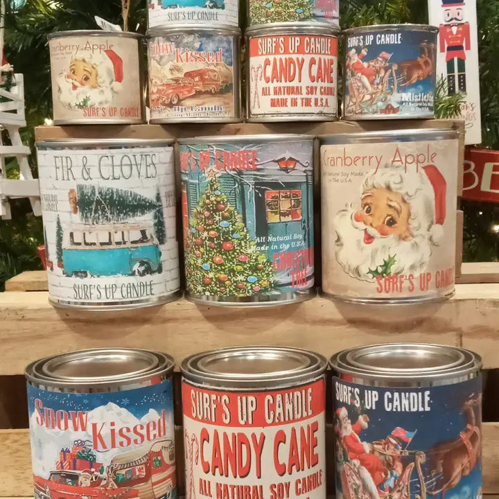 Christmas Candle Pint & 1/4 Pint Paint Cans