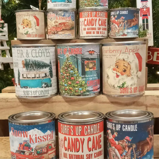 Christmas Candle Pint & 1/4 Pint Paint Cans