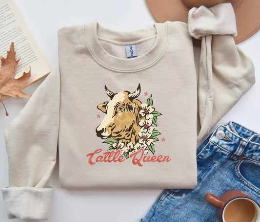 Cattle Queen Crewneck Sweatshirt