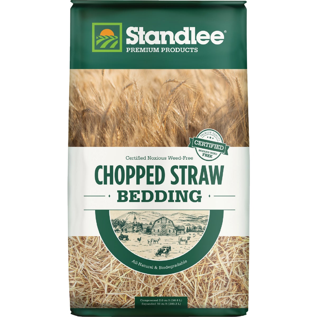 Chock Straw STANDLEE CERTIFIED CHOPPED STRAW - IN STORE ONLY! – Adams Tack