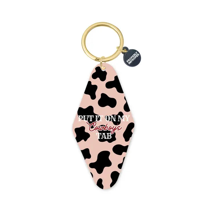 Hot Stamped Motel Keychain