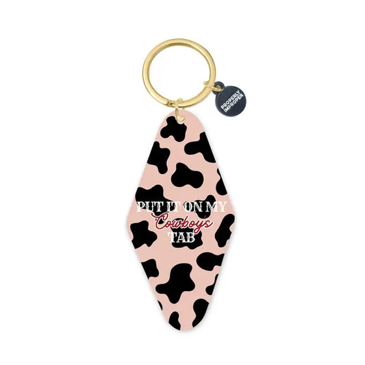 Hot Stamped Motel Keychain