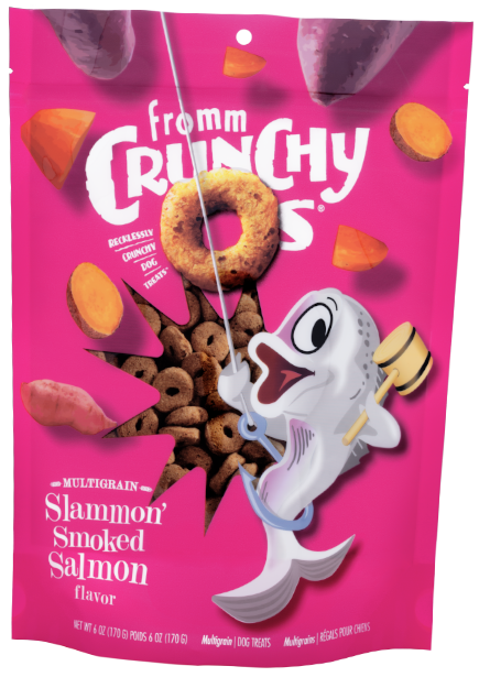 Fromm Crunchy O's Slammon Smoked Salmon Flavor Treats