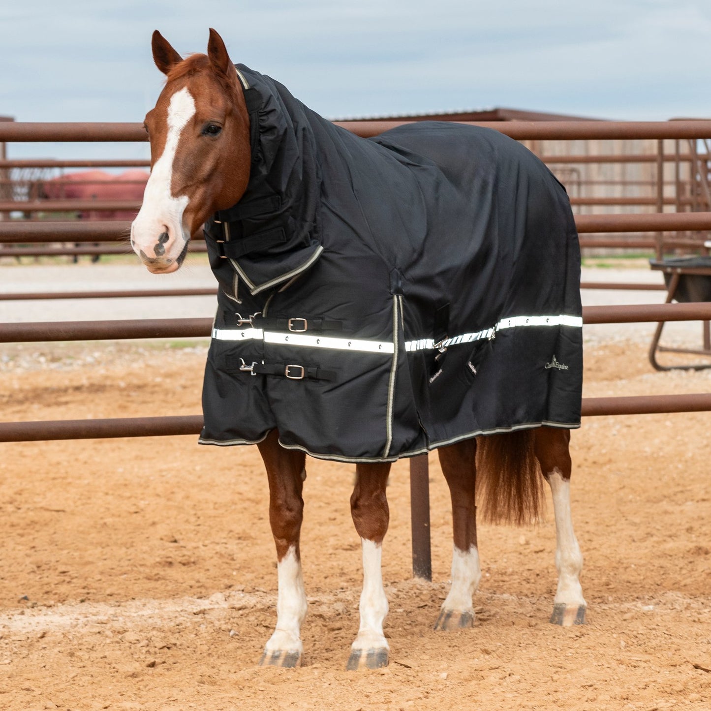 5K Cross Trainer Winter Blanket, Hooded - Black