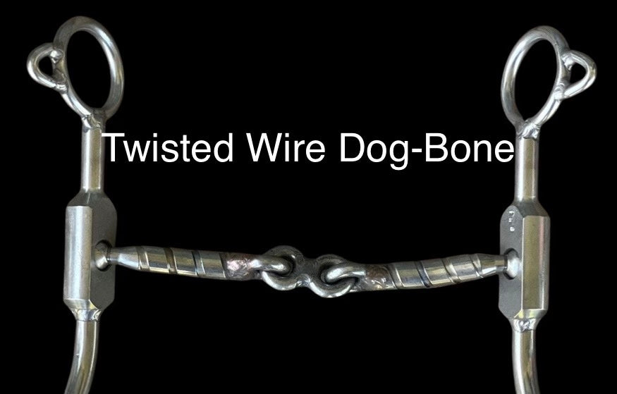 #3 Perfect Bit W/ Noseband Twisted Wire Dog Bone