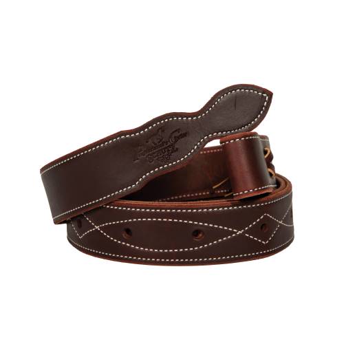 Latigo and Harness Leather Cinch Tie Straps Burgundy Gunslinger