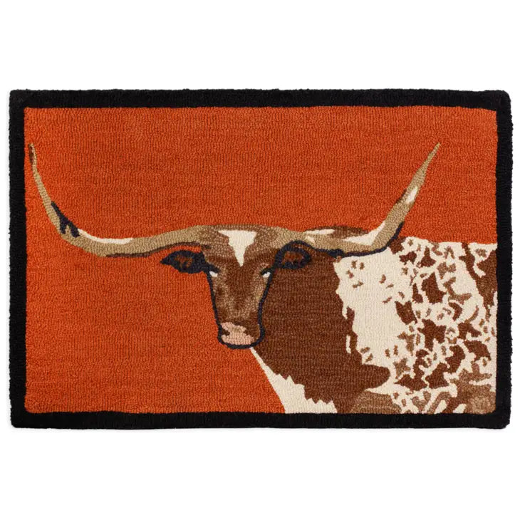 Longhorn 2' x 3' Hooked Accent Rug