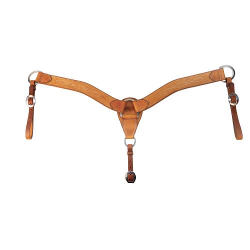 Chocolate Roughout Gunslinger 2" Contoured Breast Collar