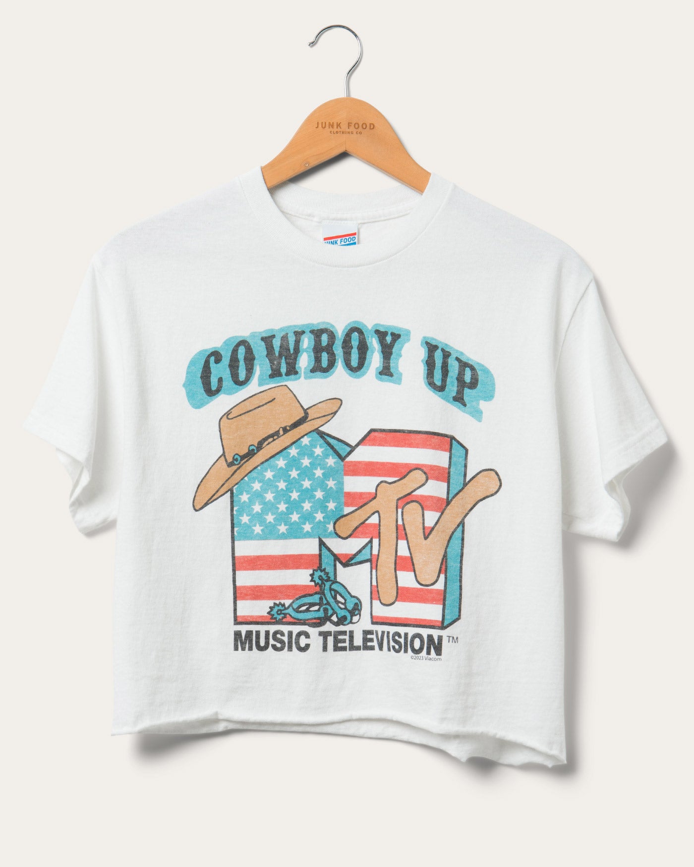 MTV Cowboy Up Crop Tee