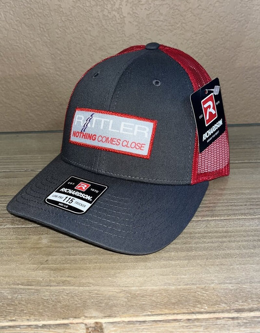 RATTLER ROPES PATCH CAP CHAR/RED