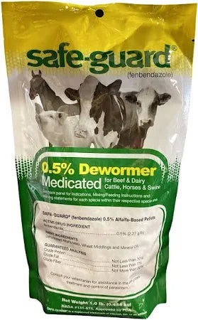 Safe-Guard 0.5% Multi Species Dewormer Pellets 1lb
