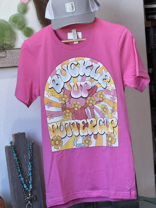 SADDLE UP BUTTERCUP TEE