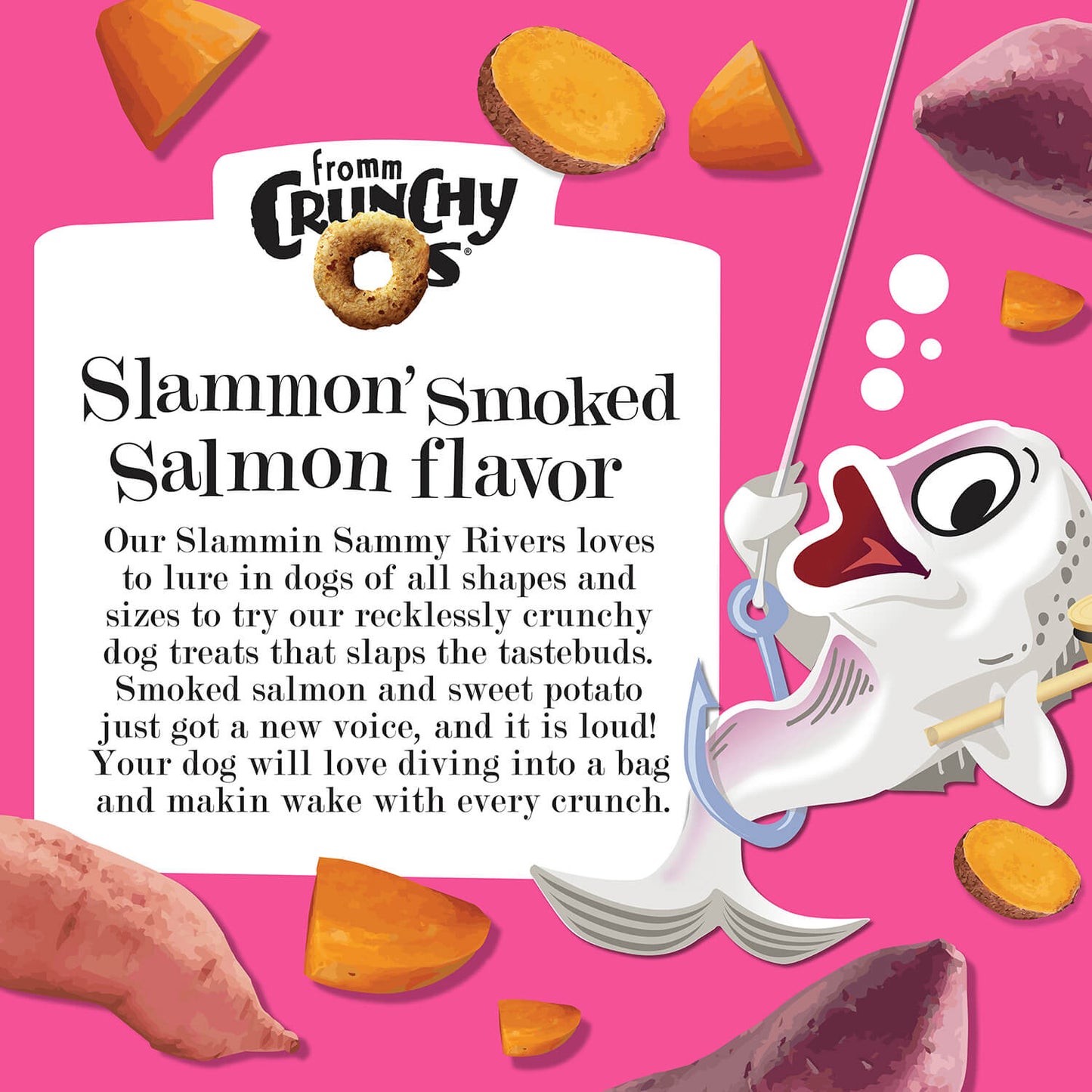 Fromm Crunchy O's Slammon Smoked Salmon Flavor Treats