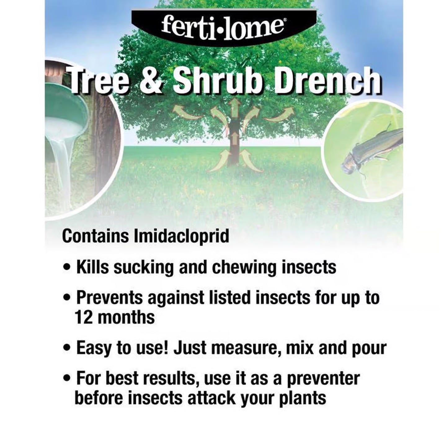 Fertilome Tree &amp; Shrub Systemic Insect Drench 1 Pt
