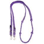 Braided Barrel Rein with Knots