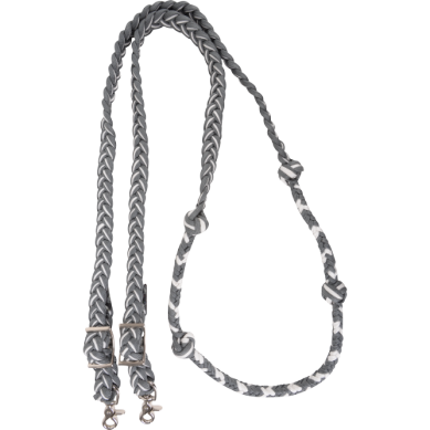Braided Barrel Rein with Knots