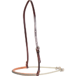 TURQUOISE Single Rope Noseband with Laced Kidskin Cover