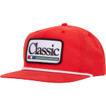 Red Classic Embroidered Patch Cap