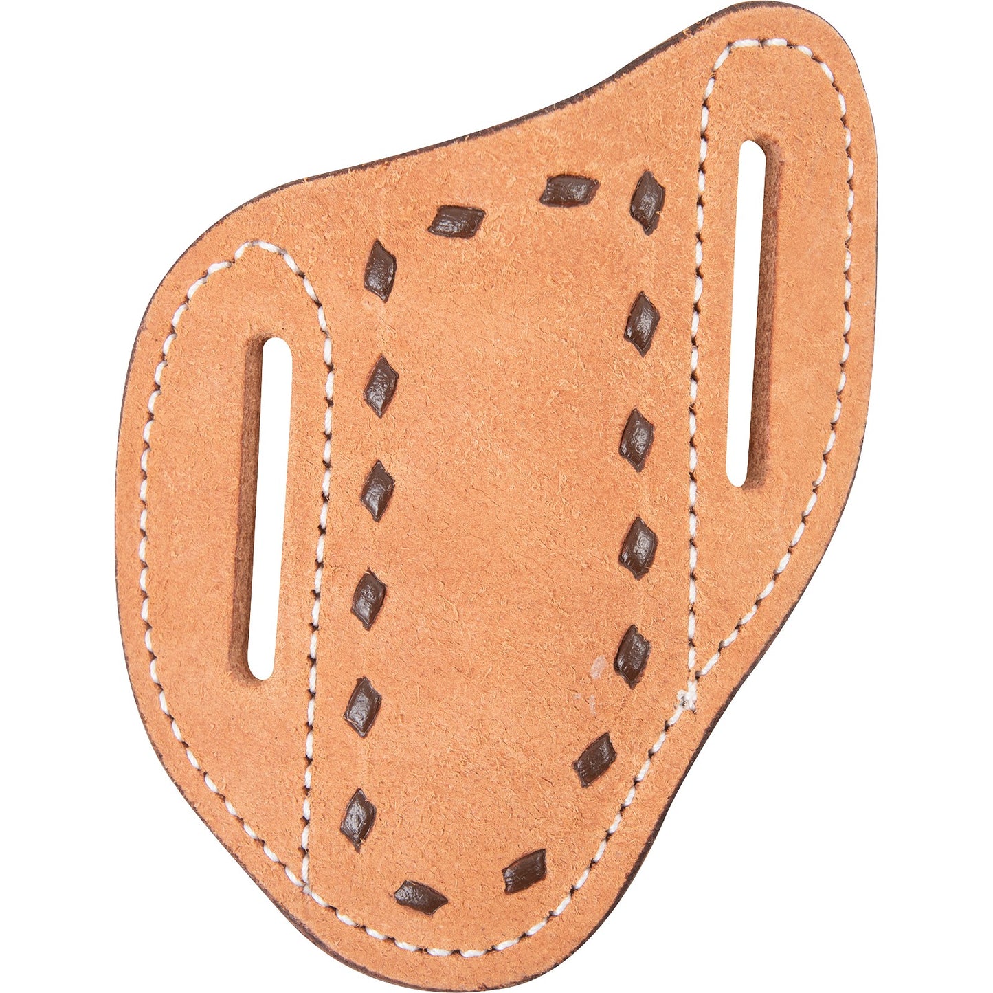 Leather Angled Knife Scabbard, Buckstitch