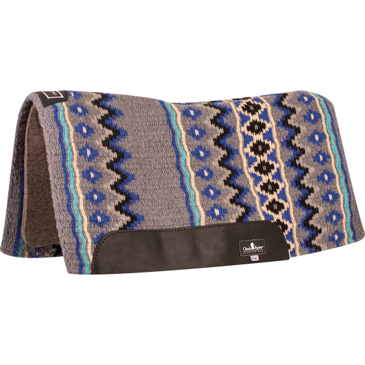 Blanket Top 3/4-inch Felt Bottom Pad 32x34 CHARCOAL/ROYAL