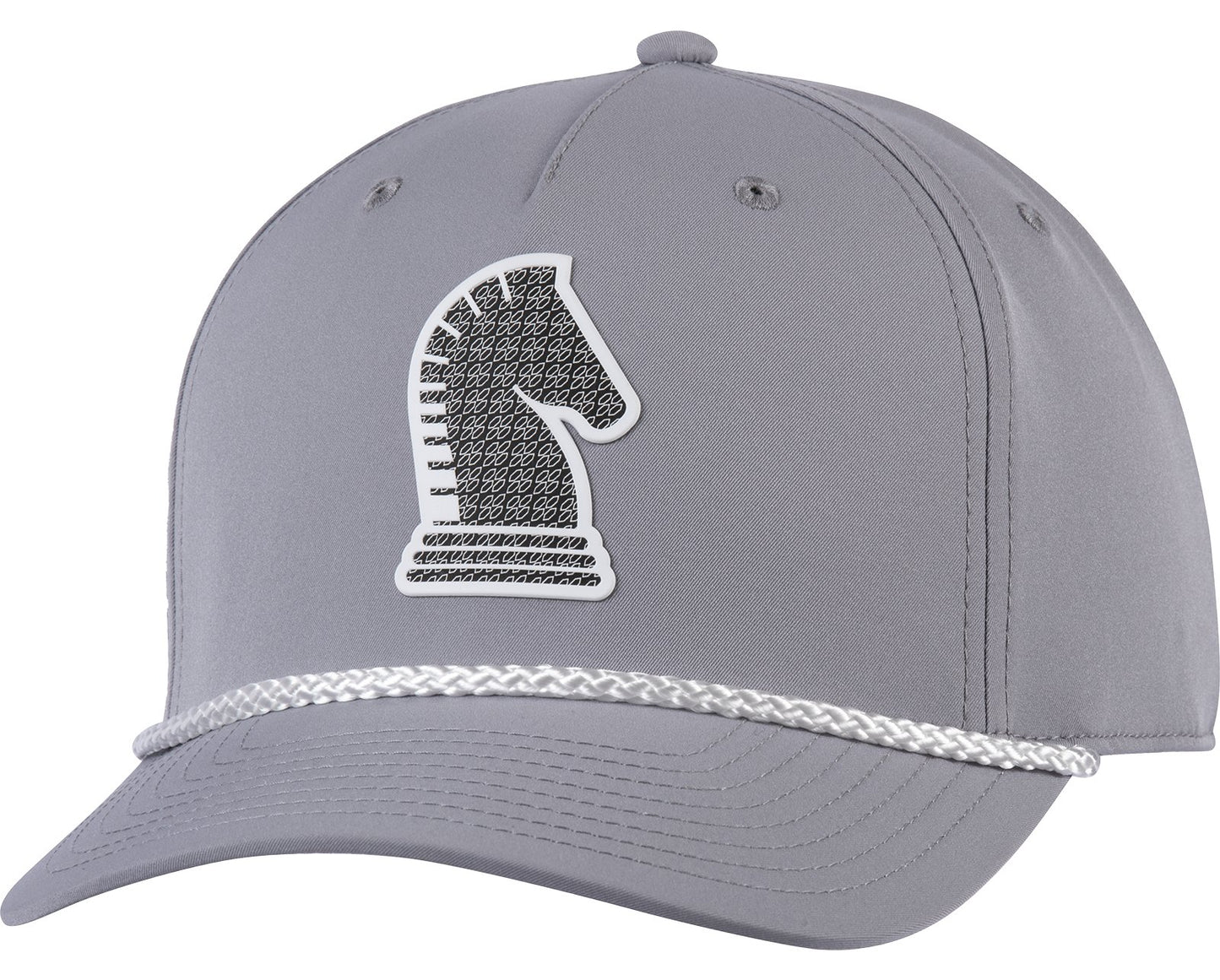 The Five Panel Rope Hat x Classic Equine Grey Vintage
