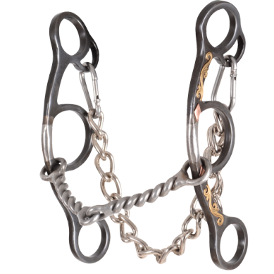 Sherry Cervi Long Shank Gag Bit with Twisted Wire