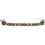 OLIVE BEADED NOSE ROPE HALTER
