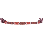 PLUM BEADED NOSE ROPE HALTER HTR-BRH-PL