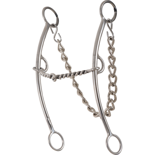 Carol Goostree Pickup Shank Gag Barrel Bit with Twisted Wire