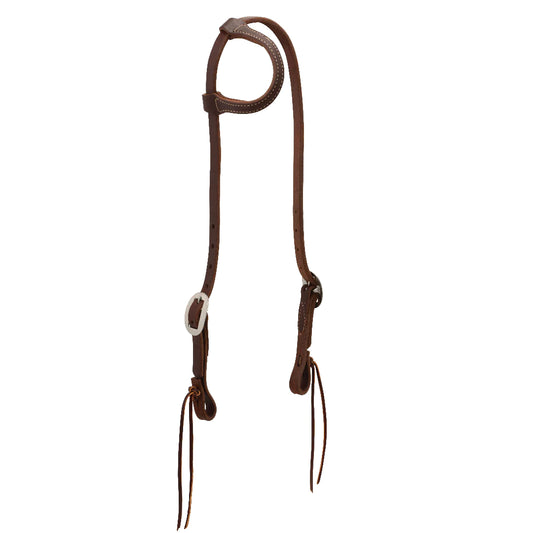 Working Tack Pineapple Knot Sliding Ear Headstall