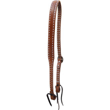 Oxbow Split Ear Headstall with White Buckstitch