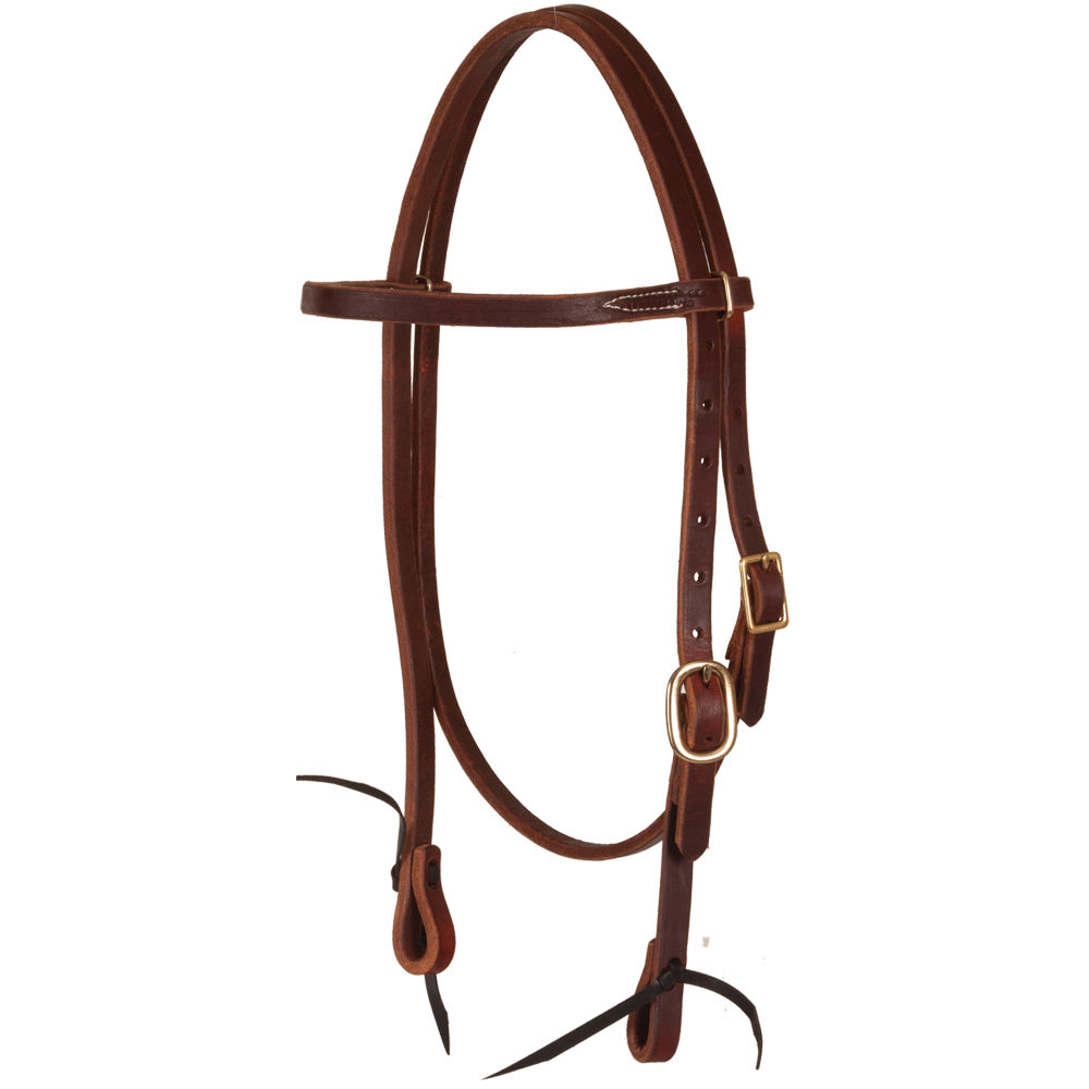 Oxbow 5/8″ Harness Leather Oiled Browband Headstall