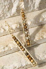 Natural Stone Beaded Earrings
