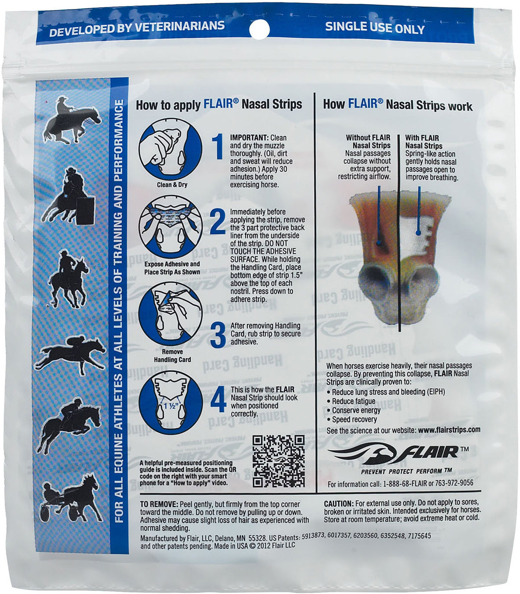 Flair Equine Nasal Strips- Turquoise