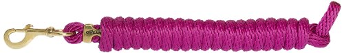 Weaver Poly Lead Rope with a Solid Brass 225 Snap, Raspberry