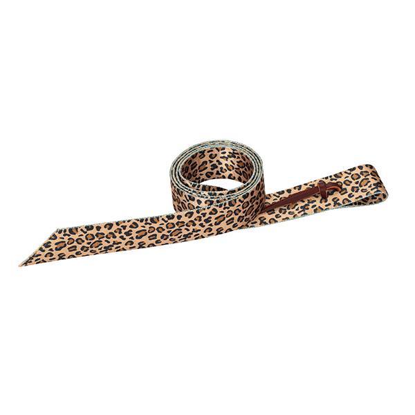 Leopard PATTERNED POLY TIE STRAP WITH HOLES, 1-3/4" X 60"