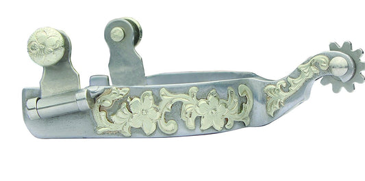 Professionals Choice Spurs Floral Shank Silver-PCSP-701