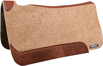 Reinsman Wool Felt Pad, Square Contour Tan