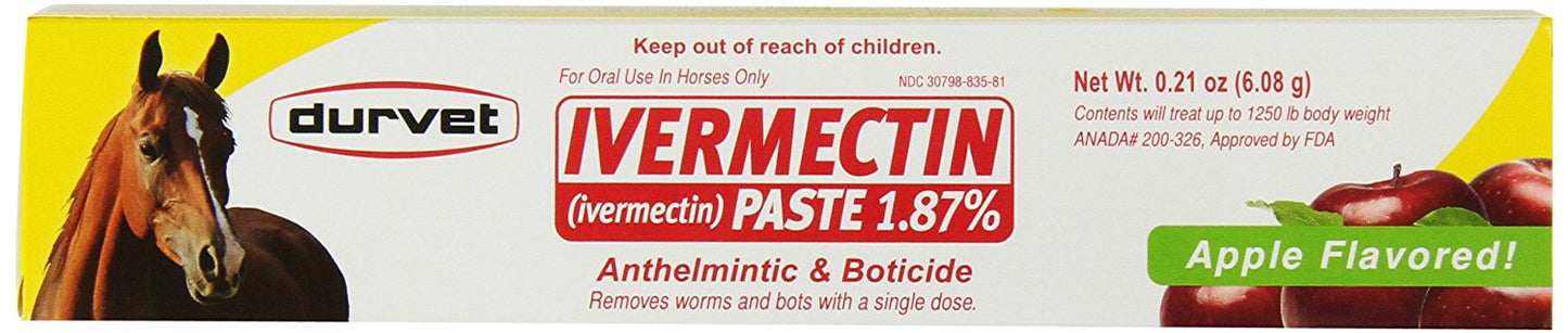 Durvet Ivermectin Dewormer Paste for Horses