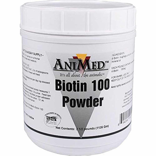 Animed: Biotin 100 Powder 2.5lb Jar