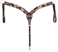 PEPPERED COWHIDE BREAST COLLAR