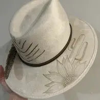 BURNT SUEDE HAT