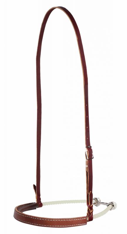PROFESSIONALS CHOICE LEATHER COVERED ROPE NOSEBAND