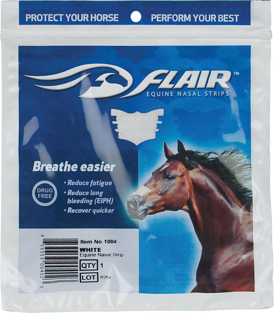 Flair Equine Nasal Strips- White