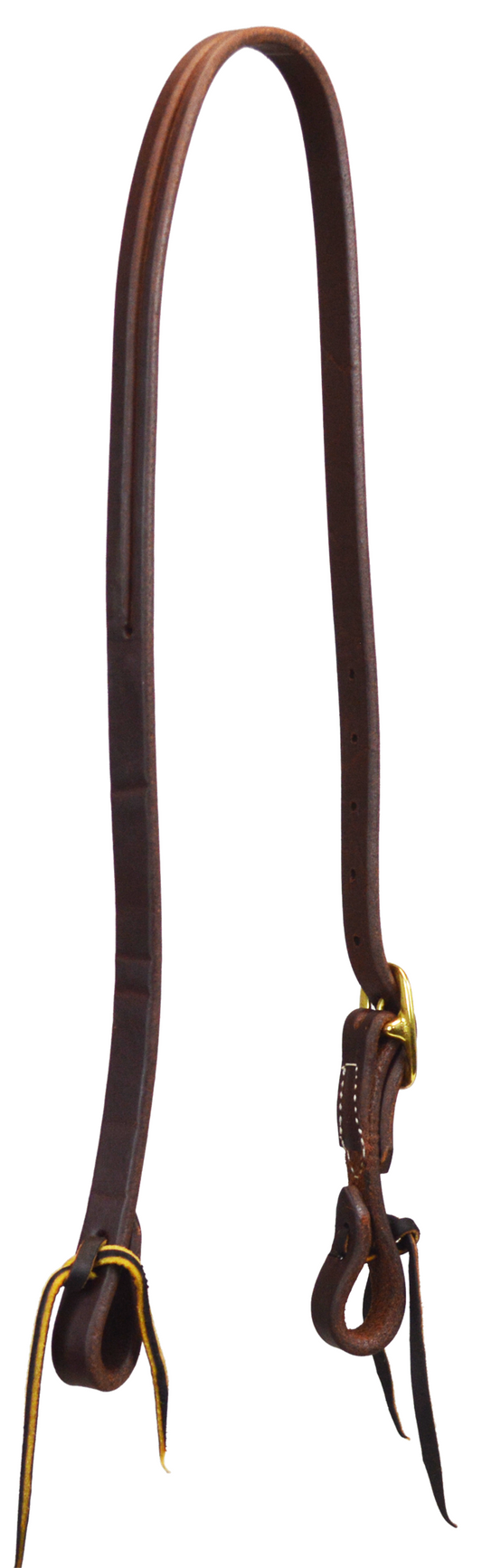 5/8" Single Buckle Slit Ear Headstall (Dark Oil)