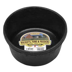 2QT RUBBER PAN
