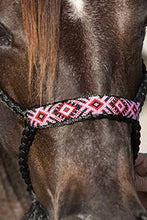 PC Cowboy Braided Rope Halter-Black/Pink