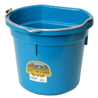 20 QT Flat Back Bucket